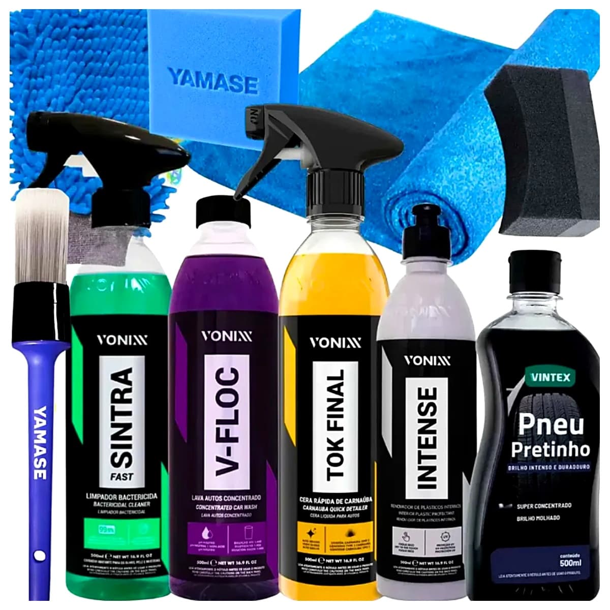 Kit Lavagem Shampoo Cera Tok Final Intense Sintra Fast Vonix
